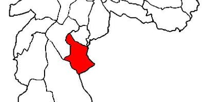 地図Cidade Ademar副県サンパウロ