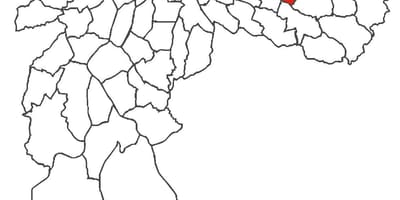 地図Cidade Líder地区