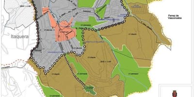 地図Cidade Tiradentesサンパウロ-職業の土壌
