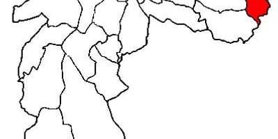 地図Cidade Tiradentes地区
