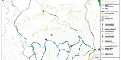 地図FreguesiaいÓサンパウロ-公共輸送