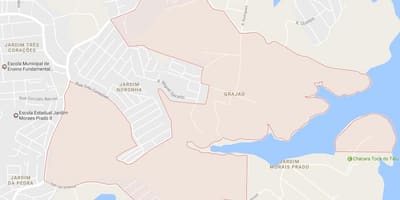 地図Grajaúサンパウロ