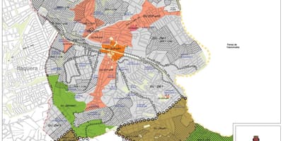 地図Guaianasesサンパウロ-職業の土壌