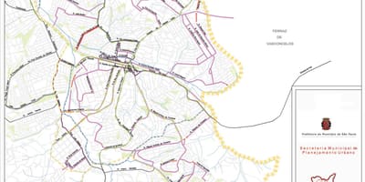 地図Guaianasesサンパウロ-道路