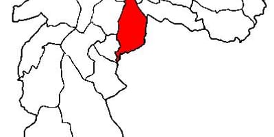 地図Ipiranga副県サンパウロ