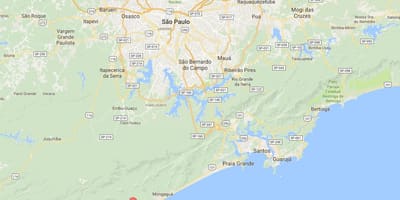 地図Itanhaém空港
