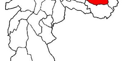 地図Itaquera副県サンパウロ