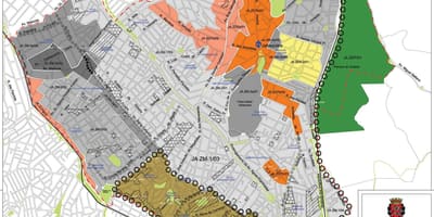 地図Jabaquaraサンパウロ-職業の土壌