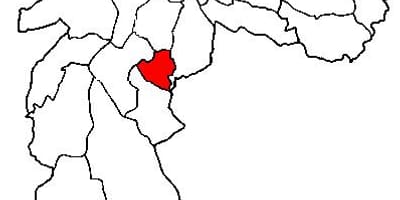 地図Jabaquara副県サンパウロ