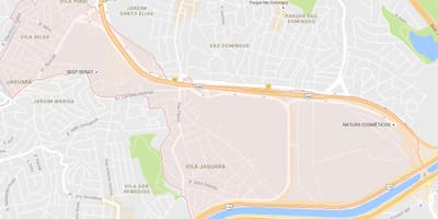 地図Jaguaraサンパウロ