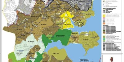 地図M'Boi Mirimサンパウロ-職業の土壌