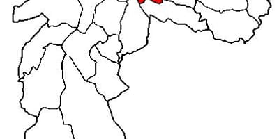 地図Mooca副県サンパウロ