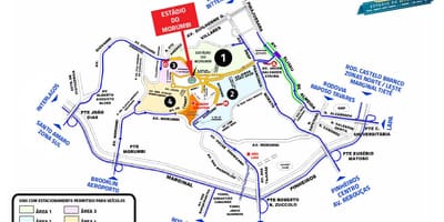 地図Morumbiスタジアム