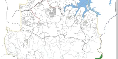 地図Parelheirosサンパウロ-道路