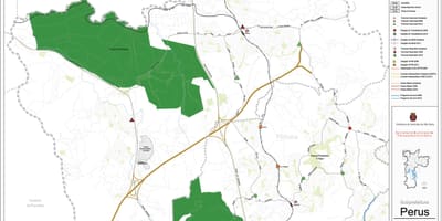 地図Perusサンパウロ-公共輸送