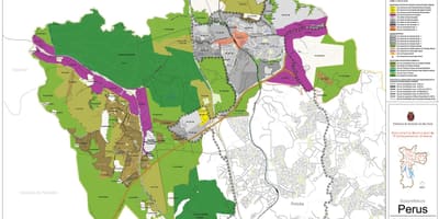 地図Perusサンパウロ-職業の土壌