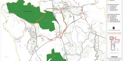 地図Perusサンパウロ-道路