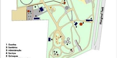 地図Piqueriサンパウロパーク