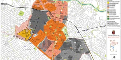 地図Séサンパウロ-職業の土壌