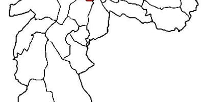地図Sé副県サンパウロ