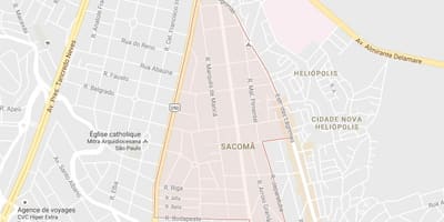 地図Sacomãサンパウロ