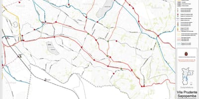 地図Sapopembraサンパウロ-公共輸送
