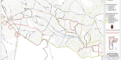 地図Sapopembraサンパウロ-道路