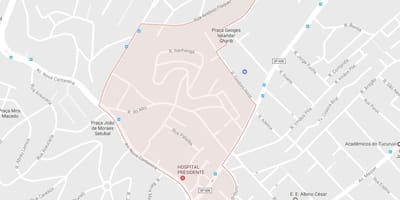 地図Tucuruviサンパウロ