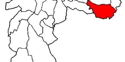 地図のサンMateus副県サンパウロ