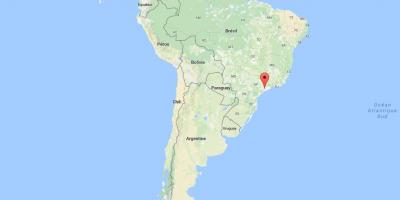 地図のサンパウロ)南米