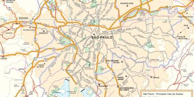 地図サンパウロの空港