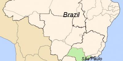 地図サンパウロブラジル