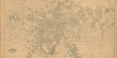 地図の元サンパウロ-1943年